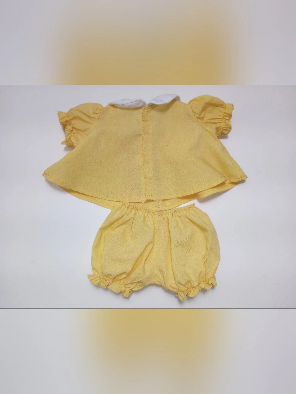 Cabbage Patch Kids Doll Clothes, Yoke Dress & Bloomers Golden Yellow 13H OK CPK